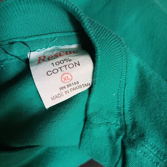 Vintage XL T-shirt 1990's AOP Warner Bros "Class Of 55" Rockabilly Auto Club - Picture 5 of 5